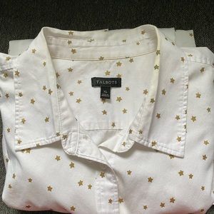 Talbots long sleeve cotton shirt size XL